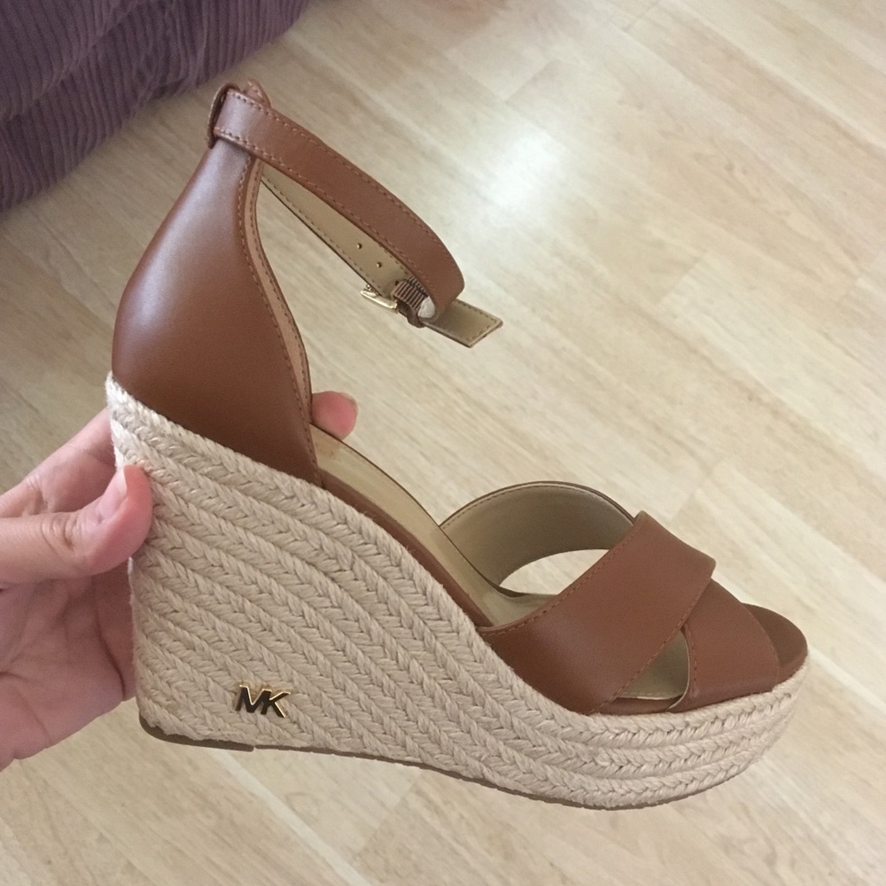 Michael Kors brown wedges